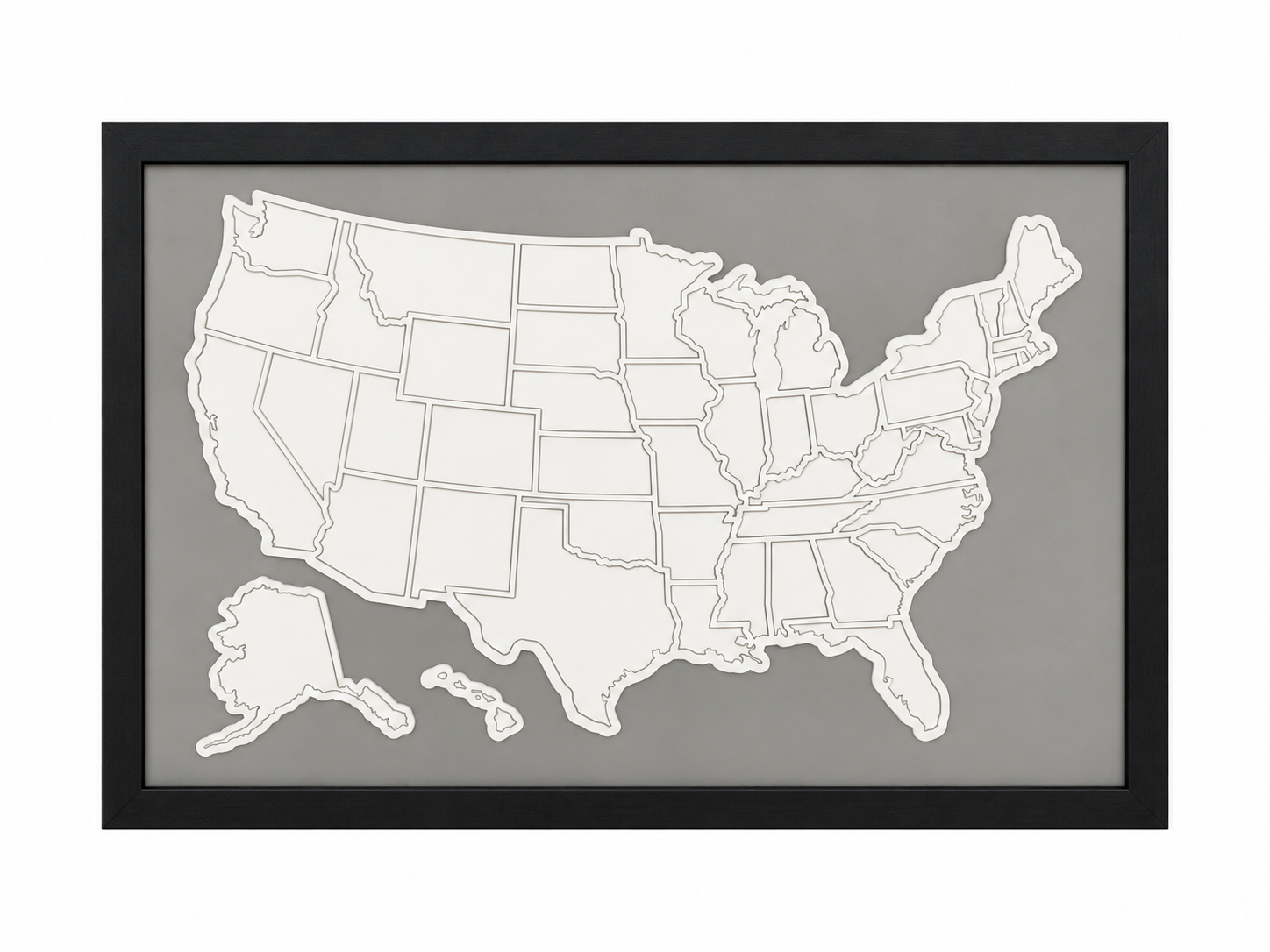 Home black with grey map